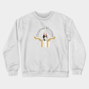 Bernese Mountain Dog Inside Christmas Box Crewneck Sweatshirt